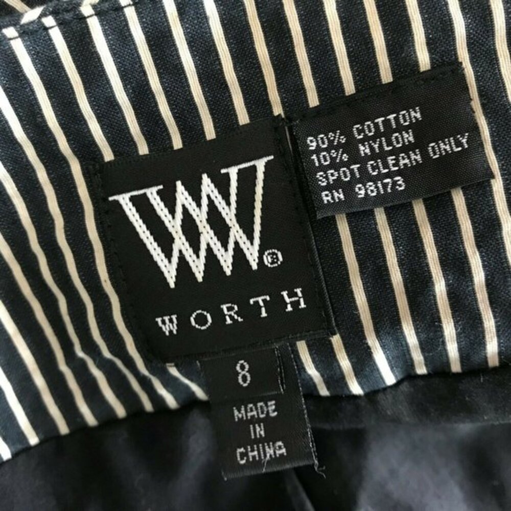Worth Black Striped Embellished Blazer Jacket NWOT - Picture 7 of 8